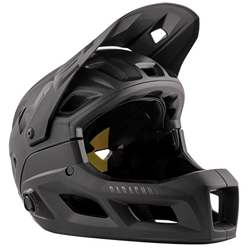 MET Casco Parachute MCR NEG.L 58-60, Adultos Unisex, Negro (MIPS NEG), 60