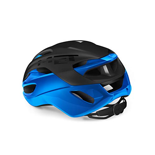 MET Casco RIVALE MIPS NEG/Azul Mate BRI.T.L 58-61, Adultos Unisex, No definido, T.A