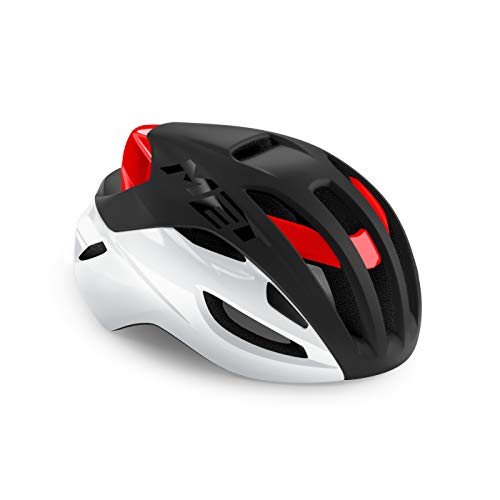 MET Casco RIVALE MIPS NEG/BL/Rojo MA.BRI.T.M 56-58, Adultos Unisex, No definido, T.A