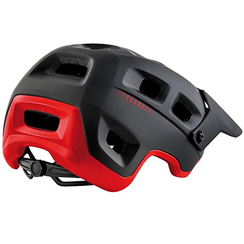 MET Casco Terranova S(52-56), Unisex Adulto, Multicolor (Negro Rojo)