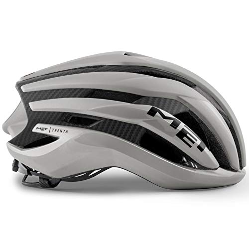 MET Casco Trenta 3K Carbon (52-56), Adultos Unisex, Gris (Gri S)