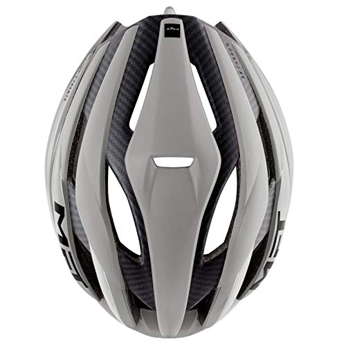 MET Casco Trenta 3K Carbon (52-56), Adultos Unisex, Gris (Gri S)