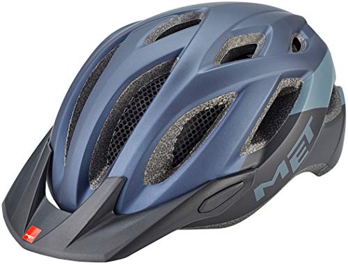 Met Crossover M(52-59) Casco Montañismo, Alpinismo y Trekking, Adultos Unisex, Multicolor (Azul Negro)