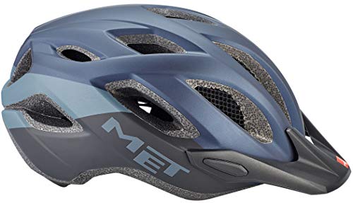 Met Crossover M(52-59) Casco Montañismo, Alpinismo y Trekking, Adultos Unisex, Multicolor (Azul Negro)