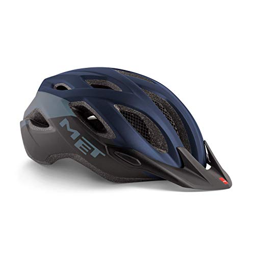 Met Crossover M(52-59) Casco Montañismo, Alpinismo y Trekking, Adultos Unisex, Multicolor (Azul Negro)