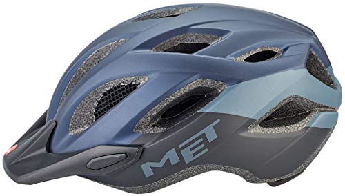 Met Crossover M(52-59) Casco Montañismo, Alpinismo y Trekking, Adultos Unisex, Multicolor (Azul Negro)