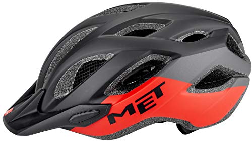 Met Crossover XL(60-64) Casco Montañismo, Alpinismo y Trekking, Adultos Unisex, Multicolor (Negro Rojo)