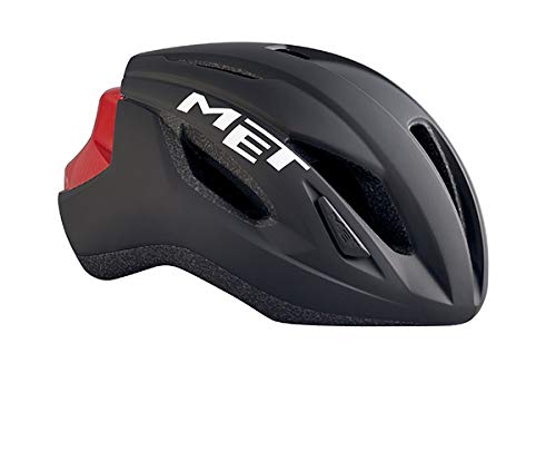 MET M3hm107l0nr1 Casco, Hombre, Negro/Rojo, L