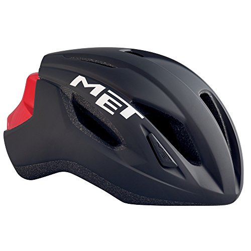 MET M3hm107l0nr1 Casco, Hombre, Negro/Rojo, L