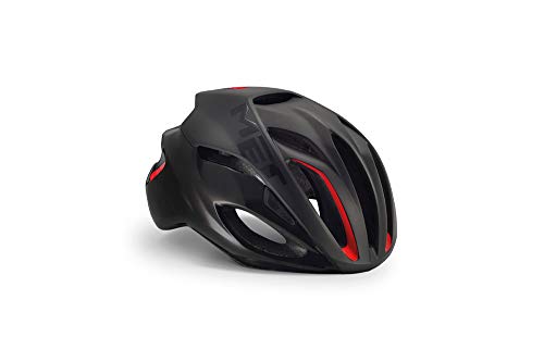 MET Rivale - Casco - Negro Contorno de la Cabeza 54-58 cm 2017