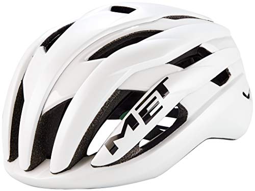 MET Trenta Casco Ciclismo Unisex Adulto, (Blanco), S