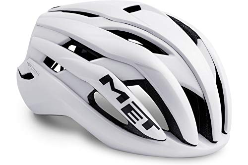 MET Trenta Casco Ciclismo Unisex Adulto, (Blanco), S