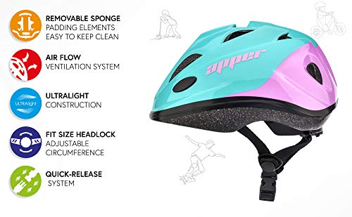 meteor Casco Bicicleta Bebe Helmet Bici Ciclismo para Niño - Cascos para Infantil - Bici Casco para Patinete Ciclismo Montaña BMX Carretera Skate Patines monopatines HB6-5