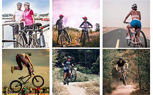 meteor Casco Bicicleta Helmet Bici Ciclismo para Jóvenes y Adulto Bicicleta Patineta Skate Patines Monopatines - Bici Accesorios - El diseño Ligero - Muchos Patrones - Drizzle