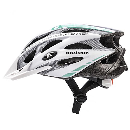 meteor Casco Bicicleta Helmet Bici Ciclismo para Jóvenes y Adulto Bicicleta Patineta Skate Patines Monopatines - Bici Accesorios - El diseño Ligero - Muchos Patrones - Drizzle