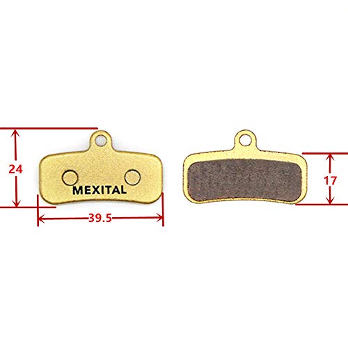 MEXITAL 2 Pares Pastillas Freno Disco sinterizado para Shimano Saint BR-M810 M820 Zee BR-M640