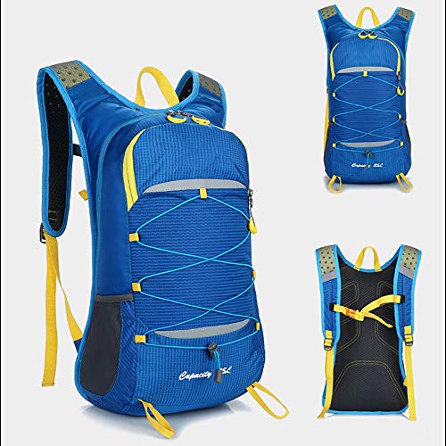 MH-RING MH-RING Mochila de Bicicleta Impermeable, Mochila de Ciclismo Transpirable con Capicidad de 15L para Bicicleta Viajes al Aire Libre, Montañismo Escalada con Cubierta para Lluvia Backpack