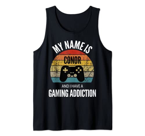 Mi nombre es Conor y tengo una adición a juegos Camiseta sin Mangas