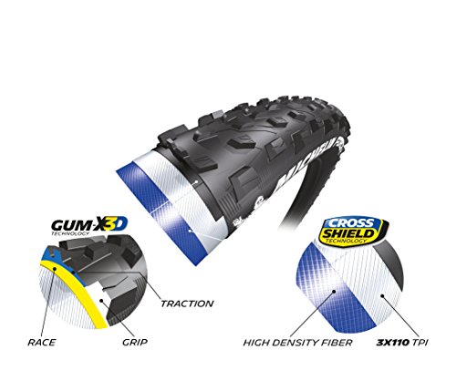 Michelin 311240 Cubierta, 27.5 x 2.10, Negro