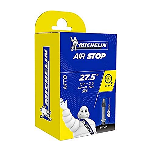 Michelin Airstop Butyl - Camara de bicicleta 27.5 " x 1.9 <--> 2.5, 60 mm, B4, 48/62 x 58.4