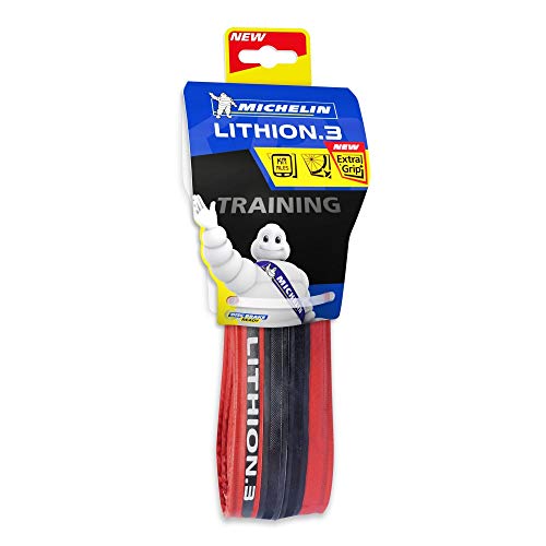 Michelin Cubierta Plegable, LITHION 3 A/F Rojo, 700 x 25 mm