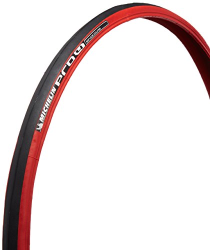 Michelin Pro 4 Cubierta, Unisex, Rojo, 700x23 cm