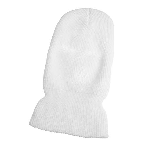 Mil-Tec - Pasamontañas "Balaclava" de acrílico, con 3 agujeros, para hombre, color blanco