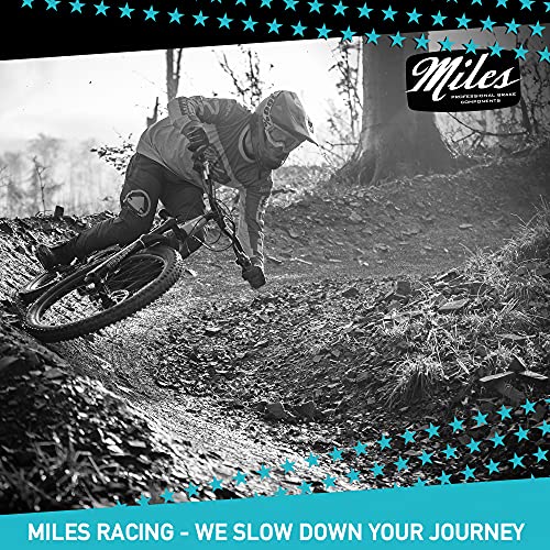 Miles Racing - Disque de frein de vélo en acier inoxydable pour l'utilisation de garnitures de frein organiques, semi-métalliques et frittés, 203 mm