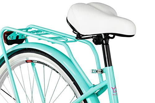 Milord. 2018 Cómoda Bicicleta de ciudad con una Canasta, Bicicleta, 1 Velocidad, Rueda de 26", Aqua