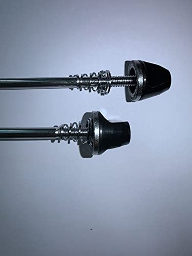 Mimoke Desenganche rápido para bicicleta de montaña, de carretera, de montaña, de aleación de aluminio, para buje de rueda delantera y trasera (negro)