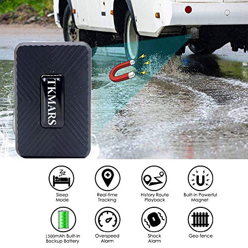 Mini Localizador GPS para Coche,1500mAH Batería Espera Larga Localizador GPS Ancianos Niños Posicionamiento Antirrobo en Tiempo Real GPS Tracker Bicicleta Moto Coche Montaña con App Gratis,TK913