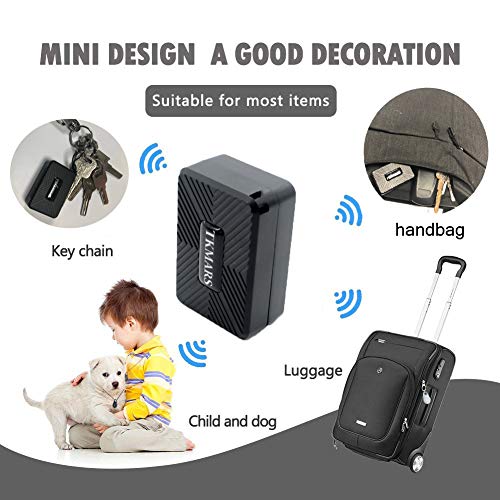 Mini Localizador GPS para Coche,1500mAH Batería Espera Larga Localizador GPS Ancianos Niños Posicionamiento Antirrobo en Tiempo Real GPS Tracker Bicicleta Moto Coche Montaña con App Gratis,TK913