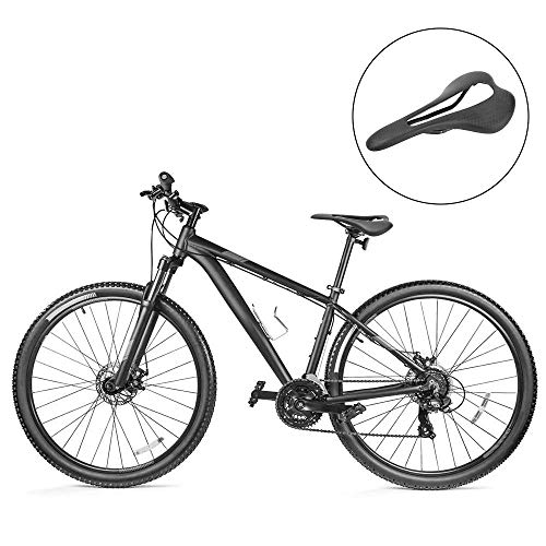 MiOYOOW Sillín de Bicicleta, Fibra de Carbono MTB Sillín de Bicicleta Ligero Hueco Cojín Bicicleta de Carretera para Hombres Mujeres