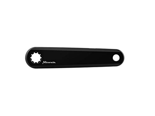 MIRANDA E Bike Fit Alloy Cranks Delta Style 155mm Black E Bielas Bicicleta 155 mm, Unisex, Negro