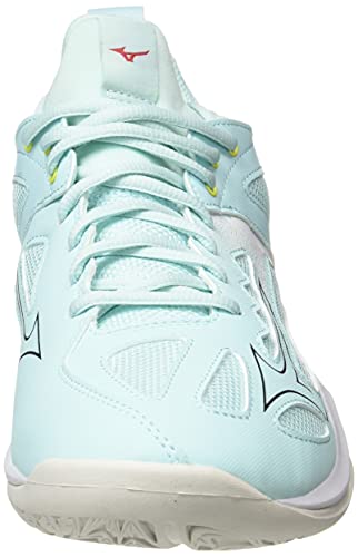 Mizuno Ghost Shadow, Zapatilla de Balonmano Mujer, Clearw Skycaptain White, 37 EU