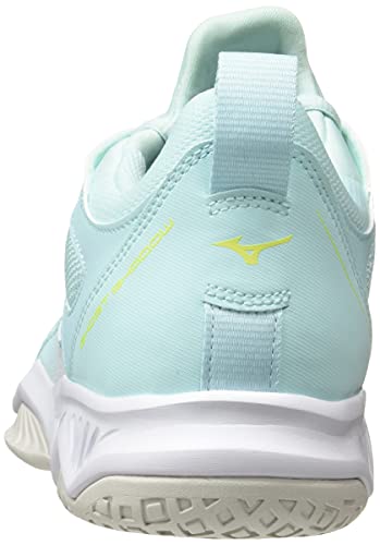 Mizuno Ghost Shadow, Zapatilla de Balonmano Mujer, Clearw Skycaptain White, 37 EU