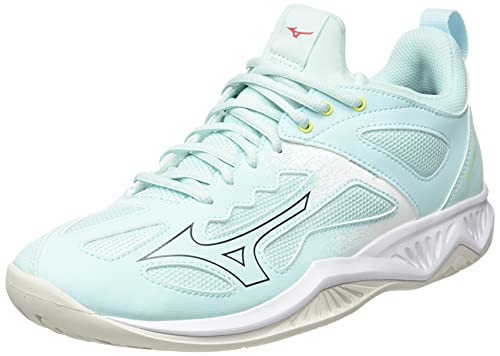 Mizuno Ghost Shadow, Zapatilla de Balonmano Mujer, Clearw Skycaptain White, 37 EU