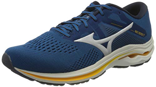 Mizuno Wave Inspire 17, Zapatillas para Correr Hombre, Mykonosb Azafrán Plateado, 42.5 EU