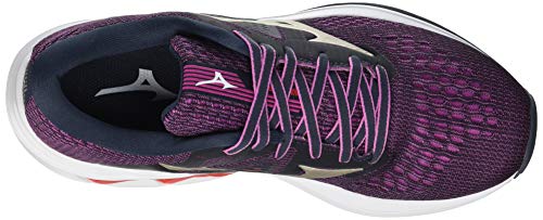 Mizuno Wave Inspire 17, Zapatillas para Correr Mujer, Indiai/Pgold/Ignitionred, 44.5 EU