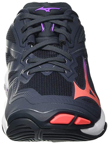 Mizuno Wave Lightning Z6, Zapatillas Mujer, Indiai/Fierycoral2/265C, 40.5 EU