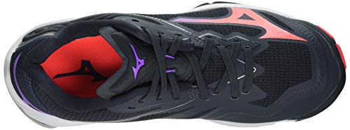 Mizuno Wave Lightning Z6, Zapatillas Mujer, Indiai/Fierycoral2/265C, 40.5 EU