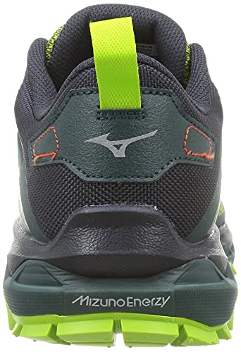 Mizuno Wave Mujin 8, Zapatillas de Trail Running Hombre, LGreen/Obsidian/GGables, 41 EU