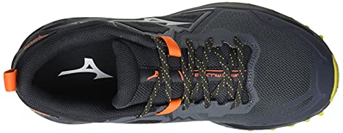 Mizuno Wave Mujin 8, Zapatillas de Trail Running Hombre, Turbulence/Antarctica/OPepper, 44 EU