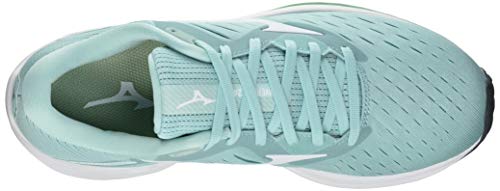 Mizuno Wave Rider 24, Zapatillas Mujer, White Grey, 44.5 EU