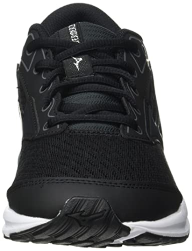 Mizuno Wave Rider 25 Jr, Zapatillas de Running, Black/MetallicShadow/QShade, 36.5 EU