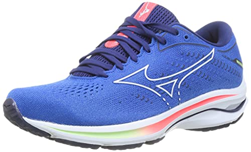 Mizuno Wave Rider 25, Zapatillas de Running Mujer, Fblue Indigowht Divapink, 39 EU