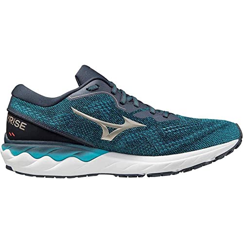 Mizuno Wave SKYRISE 2, Zapatillas de Running Hombre, Scuba Blue/Platinum Gold/India Ink, 41 EU