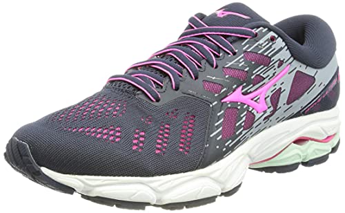 Mizuno Wave Ultima 12, Zapatillas de Running Mujer, MoodIndigo/PinkG/TWinds, 40 EU