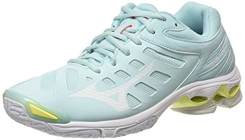 Mizuno Wave Voltage, Zapatillas de vleibol Mujer, Clearwater Wht Tennisbal, 38 EU