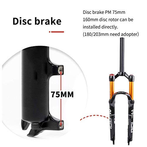 MJCDNB Horquilla de suspensión neumática para Bicicleta MTB 26 27,5 29 Pulgadas, para MTB, Bicicletas Todo Terreno XC, Amortiguador de Ciclismo de Descenso